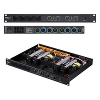 Amplificateur de puissance professionnel Auway M4450 de classe D à 4 canaux, passif, métallique, 1U, AC 8 ohms, pour utilisation sur scène