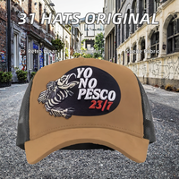 Gorra Deportiva de 5 Paneles, Marca 31 Hats Originales, con Bordado y Estampado Puff, Estilo Hip-Hop, Unisex para Adultos