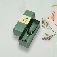 Emballage personnalisé de boîte de tasse en verre vintage de stockage de verres à vin de fabricant en gros
