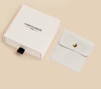 Boîtes à bijoux en carton ondulé de luxe personnalisées, type tiroir |   Emballage cadeau écologique de couleurs assorties pour bijoux de Noël