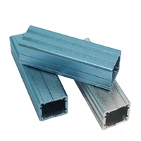 Boîtier en aluminium avec dissipateur thermique, châssis extrudé, boîtier métallique argenté pour amplificateur de pilote LED