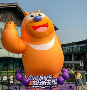 Juguete de peluche suave de <span class=keywords><strong>Bob</strong></span> <span class=keywords><strong>esponja</strong></span>, dibujos animados publicitarios inflables grandes para eventos de cumpleaños para niños, decoración al aire libre - Product Image 3