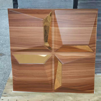 Panneaux muraux 3D en PVC de haute qualité, panneaux muraux intérieurs de luxe pour la décoration de fond de télévision