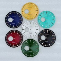 Cadran de montre squelette de style cocktail de 35 mm, non lumineux, pour mouvements mécaniques automatiques NH38, NH70, NH72