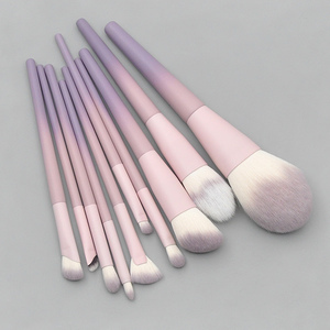Daily Queen & Mor-phe10 Pcs Pinceaux <span class=keywords><strong>de</strong></span> maquillage à poudre avec manche dégradé <span class=keywords><strong>de</strong></span> <span class=keywords><strong>couleur</strong></span>, qualité supérieure et sensation luxueuse, logo personnalisé - Product Image 4