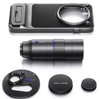 Kit de photographie professionnel Vivo X300 Pro : Étui de protection pour téléphone avec poignée d'appareil photo électroplaquée en TPU, filtres et anneau adaptateur