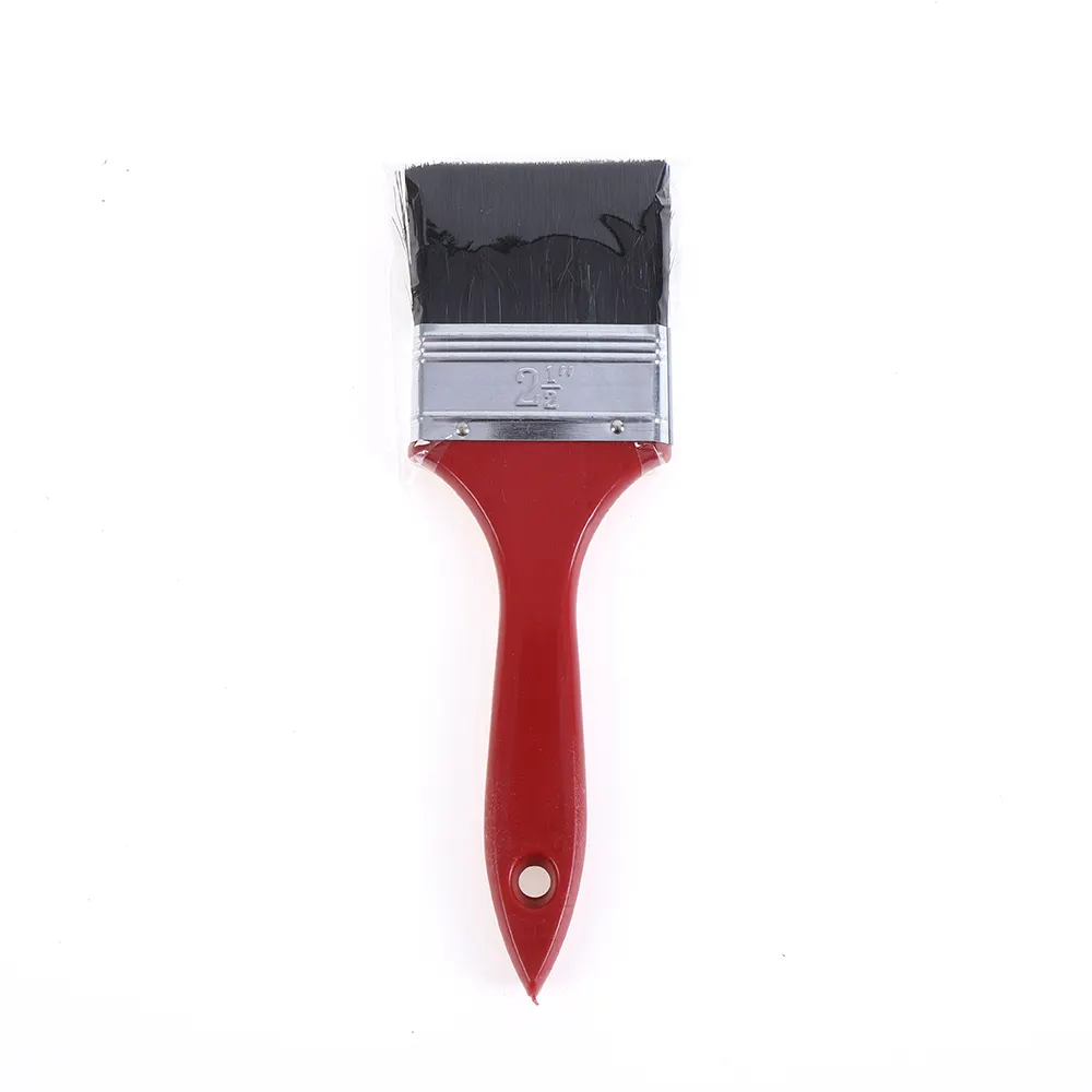 Professional red Double Color Soft Grip Handle Painting Tools Paint Brush Set