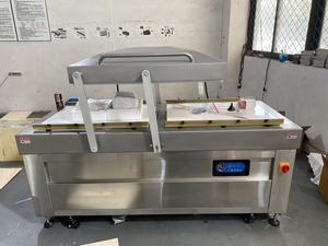 Machine d'emballage <span class=keywords><strong>sous</strong></span> <span class=keywords><strong>vide</strong></span> double chambre de haute qualité et durable pour aliments et viandes, 70 cm x 2, avec grande pompe 100 m³/h pour sacs d'emballage - Product Image 3