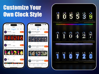 IPS Nixie jam tabung Digital LED, jam tampilan layar kalender, cuaca, bingkai foto Digital, hadiah kreatif RGB lampu malam