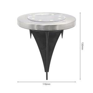 Penjualan laris Ebay diskon besar-besaran 8 lampu keamanan aktif/mati malam otomatis lampu taman Led jalan setapak lampu tanah tenaga surya luar ruangan IP65 1m - Product Image 5