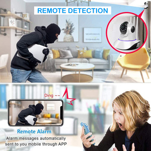 กล้องวงจรปิดแบบโดมสำหรับดูแลเด็กในบ้าน OEM พร้อมระบบ PTZ WiFi เสียงสองทาง มองเห็นในเวลากลางคืน ตรวจจับสัตว์เลี้ยง - Product Image 5
