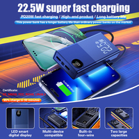 Banque d'alimentation portable 20000 mAh personnalisée 120W câble de charge 4 en 1 intégré banques d'alimentation à charge rapide pour téléphone 20000 mah Powerbank