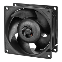 ARCTIC S8038-7K Server Lüfter, 80x80x38mm, 500-7000 U/min, PWM Geregelt, 4-Pin Anschluss, 12 V DC-Schwarz