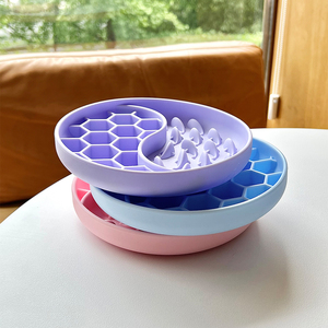 OEM Wholesale Slow Feeder Dog Cat Bowl Anti Choking Large Suction Cup Non Slip <b>Silicone</b> Interactive Puzzle Bloat Prevention - Product Image 1