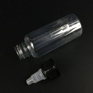 Bouteilles graduées en plastique transparent 10 20 30 50 100 ml avec bouchon compte-gouttes pour mélange d'encre de tatouage et de peinture - Product Image 2