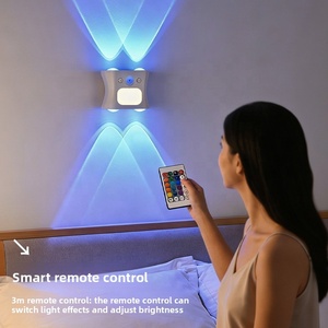 Lampada Notturna Intelligente con Sensore di Movimento, Luce Atmosferica RGB Sfumata, Ricaricabile, Lampada da Parete LED con Attrazione Magnetica - Product Image 1