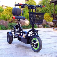 Mini scooter électrique à trois roues et panier avant et siège de haute qualité pour adultes