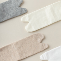 Chaussettes Tabi japonaises courtes de haute qualité en coton pour femmes à 2 orteils