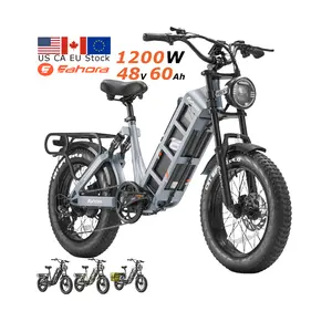 Eahora Juliet EU US CA Stock Warehouse 1000W/1200W 48V 60Ah 100+ Miles Long Range Mtb E-Bike Electric Bike For Adults