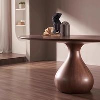 Table à manger extensible en noyer noir de style vintage minimaliste pour plusieurs personnes, adaptée aux maisons, hôtels et restaurants