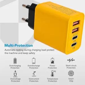 Cargador de Teléfono Móvil de Carga Rápida de 120 W con 4 Puertos, Cargadores USB Tipo C QC3.0, Adaptador de Pared PD Dual con Enchufe EU/US/UK para iPhone 15 Xiaomi - Product Image 6