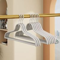Robuster, leichter Aluminium-Kleiderhaken; Luxuriöses Kunststoff-Design, rutschfest, spurlos; für Bekleidungsgeschäfte, Kleiderschränke, Studenten, zum Trocknen