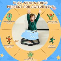 Chaise pivotante moderne en plastique en forme d'animal pour enfants autistes et bébés, jouet sensoriel lumineux dans le noir, siège pivotant pour l'équilibre, soutien TDAH