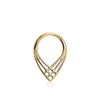 ASTM F136 G23 titane anodisation 16G Septum anneau de cerceau segment articulé nez Clicker Tragus Helix Daith boucle d'oreille Piercing bijoux