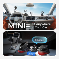 LISEN 2026 Support Téléphone Magnétique à Succion N52 Populaire pour Voiture, Rotation à 360 Degrés, Verrouillage à Levier, pour iPhone 17 16 15 Samsung S25