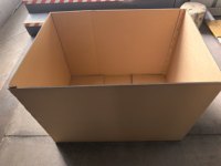 Zware-duty dubbelwandige golfkartonnen express logistieke doos op maat gemaakt verzenddoos