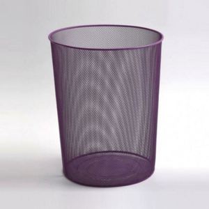 Cesto de basura de oficina de malla metálica de 6 galones, cesto de basura abierto de alambre metálico para escritorio, contenedor de reciclaje. - Product Image 5