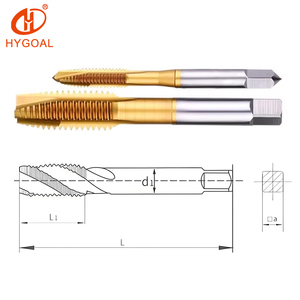 HYGOAL M3 Jeu de tarauds et filières métriques à filetage grossier en acier rapide, à cannelures spirales, pour la précision - Product Image 2