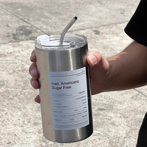 Vaso Térmico <span class=keywords><strong>de</strong></span> Viaje con Aislamiento al Vacío <span class=keywords><strong>de</strong></span> 600 ml, con Pajita, en Forma <span class=keywords><strong>de</strong></span> Lata <span class=keywords><strong>de</strong></span> <span class=keywords><strong>Cerveza</strong></span>, Reutilizable, con Tapa Sellada para Promoción - Product Image 5