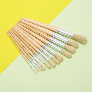 <span class=keywords><strong>Pinceau</strong></span> à pochoir en bois modèle de poils en bois naturel pinceaux d'art pour peinture aquarelle à l'huile <span class=keywords><strong>acrylique</strong></span> sur papier peint en bois - Product Image 1