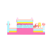 Château gonflable commercial pour enfants, château gonflable pour enfants, mini combo extérieur pour fête, château gonflable blanc en PVC