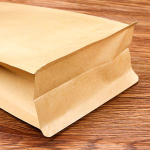 Упаковочные пакеты для пищевых продуктов с принтом по индивидуальному заказу, Черный композитный пакет из крафт-бумаги, влагостойкие пакеты для кофе - Product Image 4