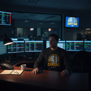 Camiseta de manga larga para despachador de emergencias 911, sin nombre, sin rostro, sin miedo, línea amarilla, promocional - Product Image 3