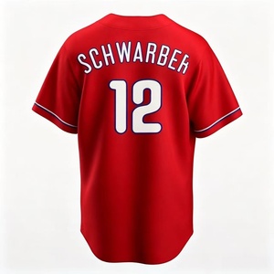 Maglia da Baseball Americana di Alta Qualità # 3 HARPER # 7 TURNER # 8 CASTELLANOS # 17 HOSKINS Cucito e Personalizzabile - Product Image 4