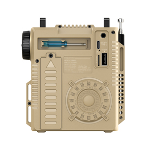 <span class=keywords><strong>Radio</strong></span> de poche portable rechargeable AM <span class=keywords><strong>FM</strong></span> à ondes courtes 1200 mAh avec la meilleure réception, port pour carte TF, écouteurs, fonction SOS - Product Image 4