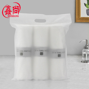 Juego de toallas de baño Xinshang, 120g, 500g, algodón suave absorbente, color sólido, rectangular, 3 piezas para uso en hoteles - Product Image 1