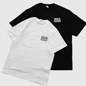 YKH 230GSM t-shirt in cotone di alta qualità da uomo con stampa Transfer t-shirt personalizzate oversize con Logo personalizzato t-shirt