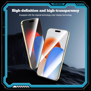 Protecteur d'écran en verre trempé Atouchbo ATB Design anti-rayures HD pour Samsung <span class=keywords><strong>Iphone</strong></span> 15 14 12 <span class=keywords><strong>13</strong></span> Pro Max Xr X Plus <span class=keywords><strong>Mini</strong></span> - Product Image 2