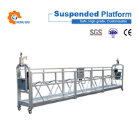 Plateforme de travail suspendue en aluminium ZLP500 antirouille, nacelle de nettoyage de bâtiment, élévateur à nacelle 500 kg
