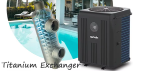Pompes à chaleur pour piscine de 7 kW à 35 kW avec contrôle Wi-Fi, réfrigérant R32, pour chauffage et refroidissement, chauffe-eau à pompe à chaleur - Product Image 2