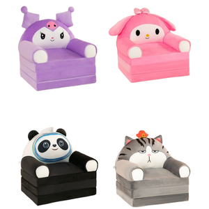 Sofá <span class=keywords><strong>cama</strong></span> plegable <span class=keywords><strong>de</strong></span> dibujos animados para niños al por mayor, sofá pequeño <span class=keywords><strong>de</strong></span> animales <span class=keywords><strong>de</strong></span> tres capas, sofá cojín <span class=keywords><strong>de</strong></span> felpa para niños, sofá con <span class=keywords><strong>respaldo</strong></span> para dormitorio - Product Image 2