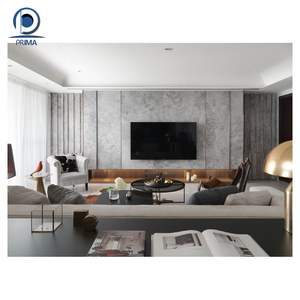 <span class=keywords><strong>Prima</strong></span> luxe Quartz pierre panneau mural salon <span class=keywords><strong>TV</strong></span> fond caractéristique mur brillant mat finition - Product Image 2