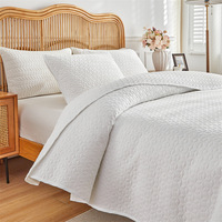 Ultra-Sonic Quilting Technology Ensemble de literie 3 pièces Couette Drap de lit Couvre-lit Couvre-lit pour hôtels