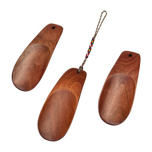 เชือกผูกรองเท้าไม้แบบพกพาขนาดเล็กพร้อมเชือกสีทึบขัดพื้นผิว - Product Image 4