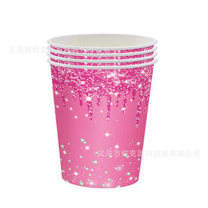 Ensemble <span class=keywords><strong>de</strong></span> vaisselle <span class=keywords><strong>de</strong></span> fête en diamant doré, assiettes en papier jetables, gobelets, serviettes pour fête d'anniversaire d'enfants - Product Image 6