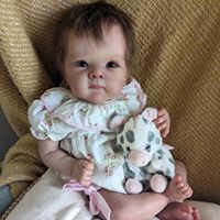R & B pas cher réaliste nouveau-né Bebe comme vrai enfant en bas âge 3D peinture peau corps doux garçon fille poupées enfant en bas âge Reborn bébé poupées jouets
